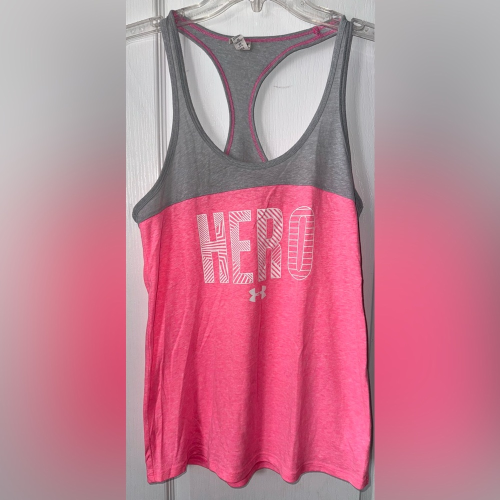 Under Armour “Hero” Breast Cancer Awareness Tank Top Size S